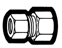 Compliant Compression Tube to Female Pipe Straight Adapter Fittings