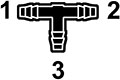 Polypropylene Hose Barb Tee Fittings - 2