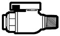 High-Performance Polymer Tube to Male NPTF Straight Ball Valves